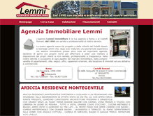 Tablet Screenshot of lemmiimmobiliare.it
